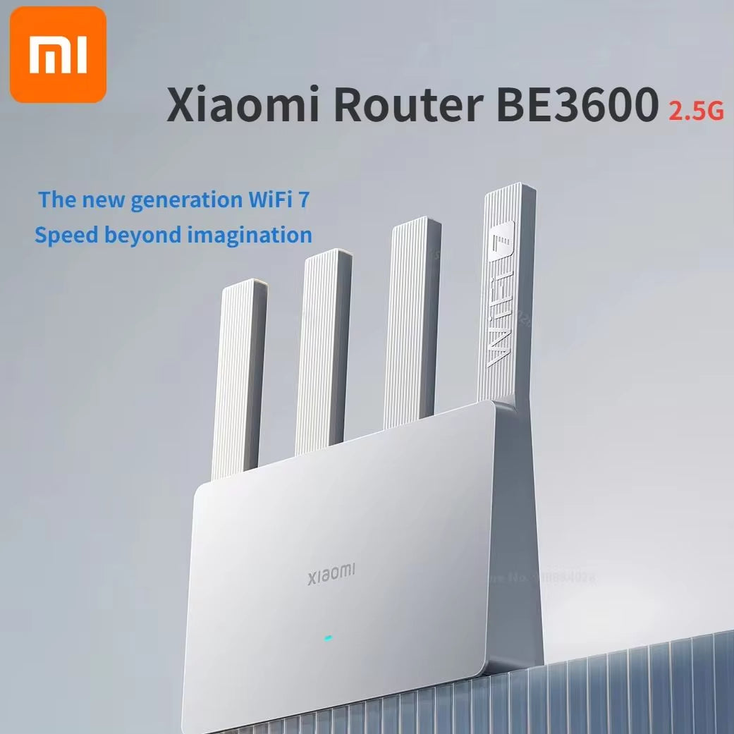 Router BE3600 Wifi 7 Dual-Band Qualcomm Quad-Core Gaming Acceleration 3570Mbps Dual WAN LAN Mesh Network Repeater VPN