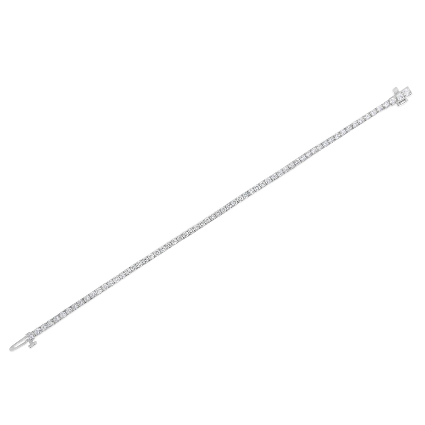 IGI Certified Diamond 14K White Gold Classic 7” Tennis Bracelet