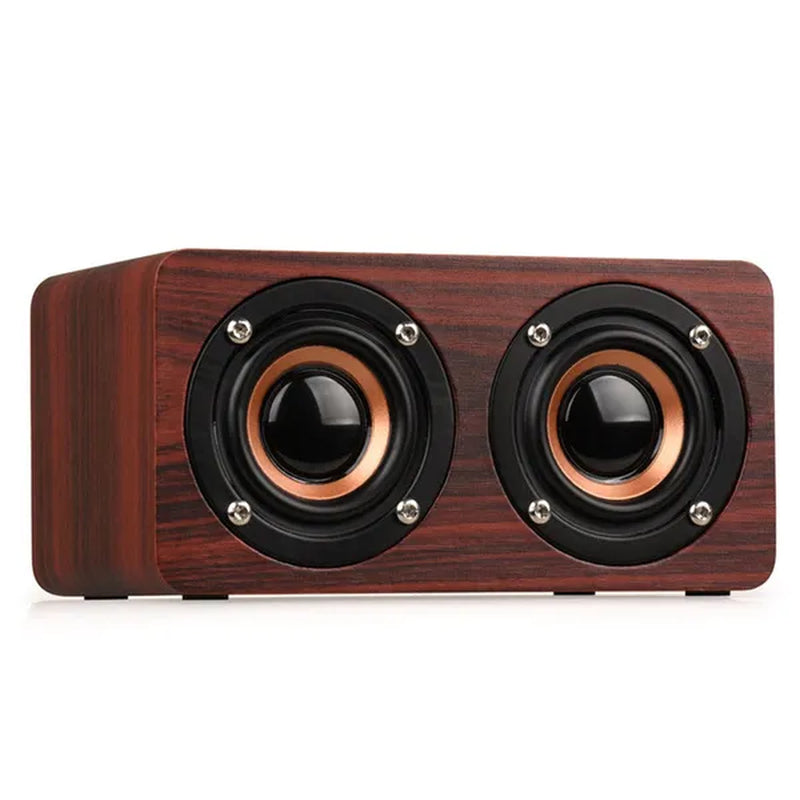 W5 Bluetooth Speaker Portable Bluetooth Speaker Wireless Speaker Wooden Speaker Mini Subwoofer Support TF AUX in Handsfree