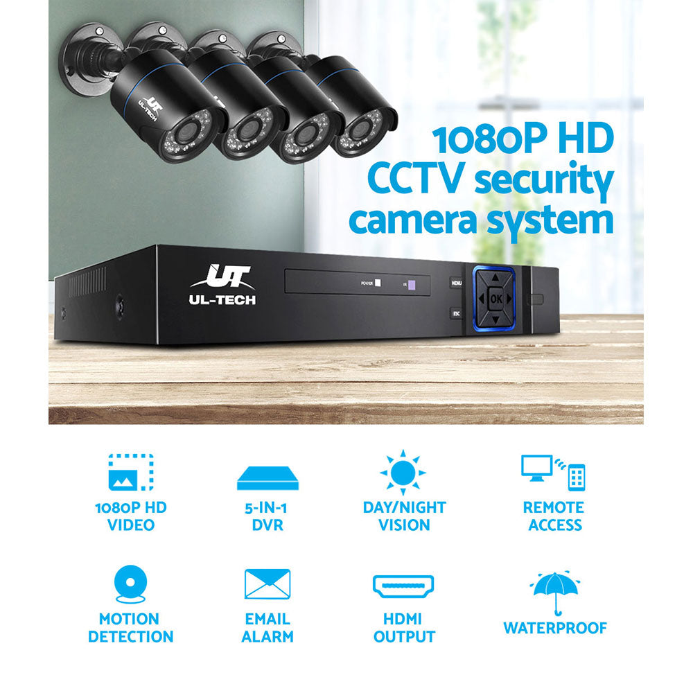 NNEDSZ 1080P 4 Channel HDMI CCTV Security Camera-3