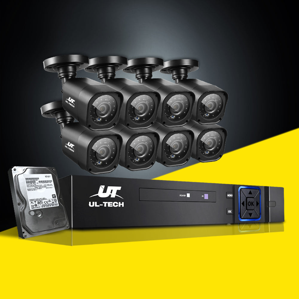 NNEDSZ - CCTV Camera Home Security System 8CH DVR 1080P 1TB Hard Drive Outdoor-3