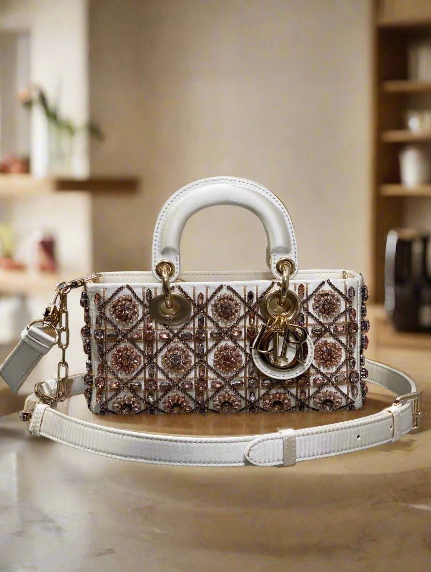Classic christian dior style shoulder bag leather tote for women luxury fashion