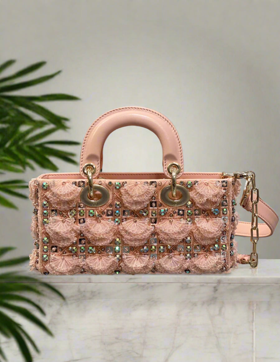 Classic christian dior style shoulder bag leather tote for women luxury fashion