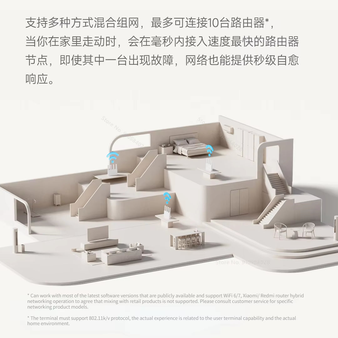 Router BE3600 Wifi 7 Dual-Band Qualcomm Quad-Core Gaming Acceleration 3570Mbps Dual WAN LAN Mesh Network Repeater VPN