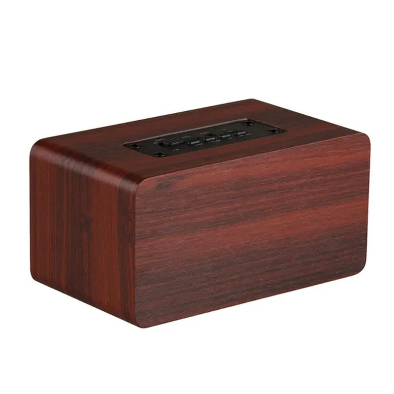 W5 Bluetooth Speaker Portable Bluetooth Speaker Wireless Speaker Wooden Speaker Mini Subwoofer Support TF AUX in Handsfree
