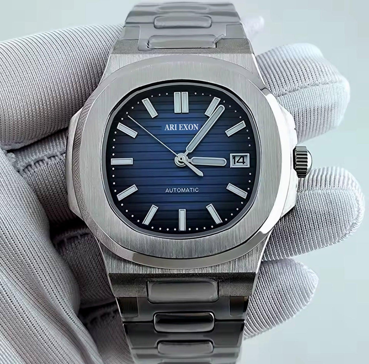 ARI EXON: timeless elegance stainless steel mechanical watch