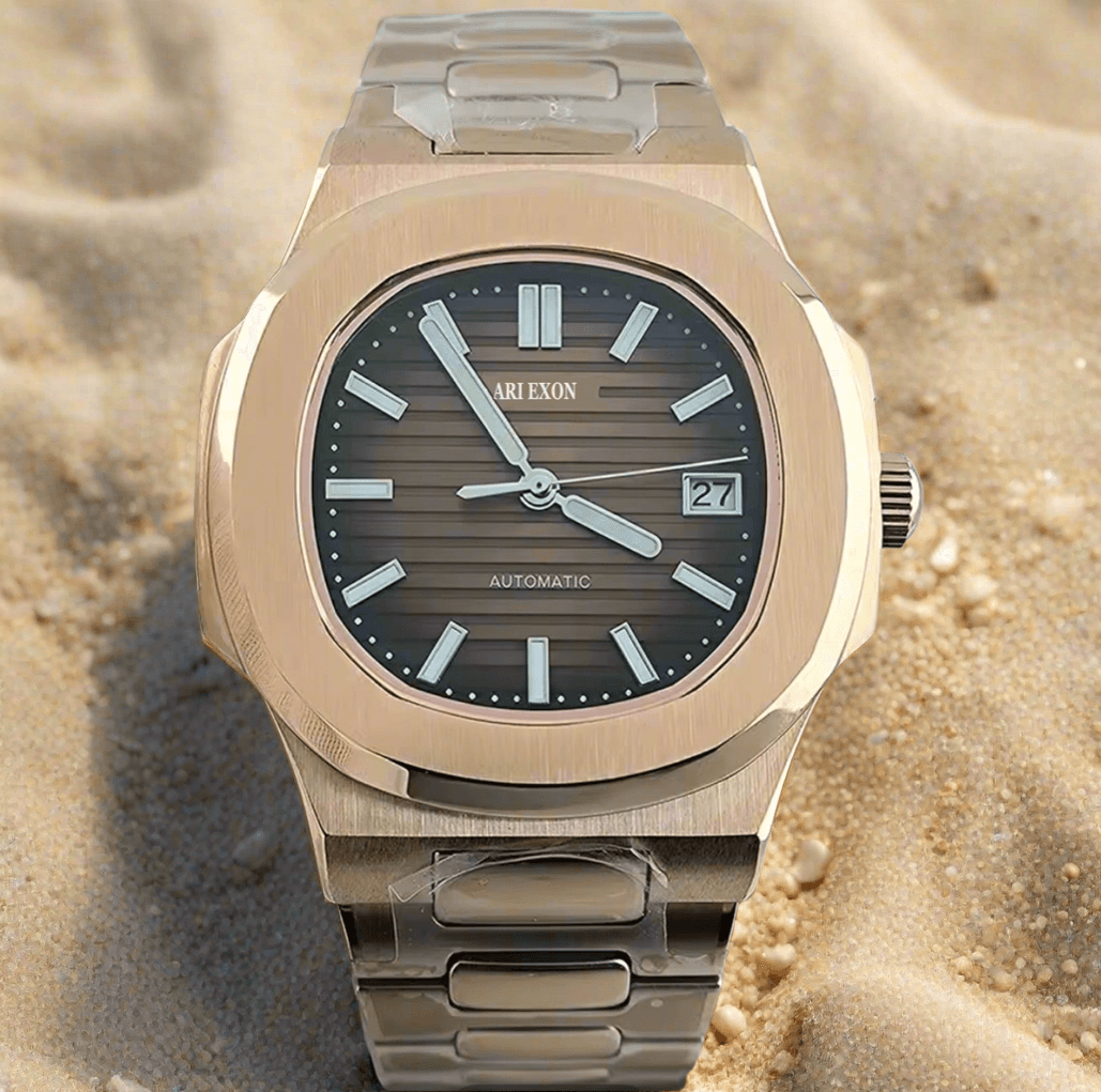 ARI EXON: timeless elegance stainless steel mechanical watch