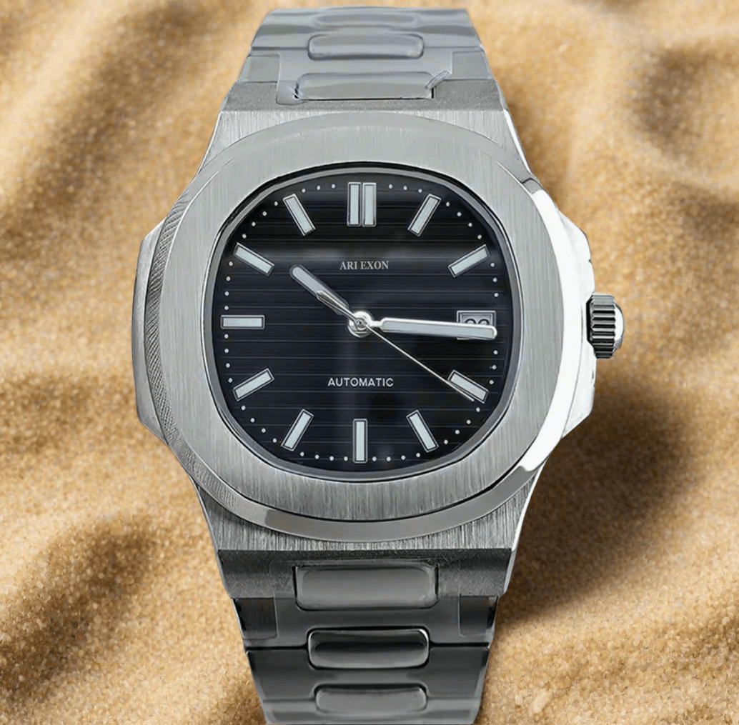 ARI EXON: timeless elegance stainless steel mechanical watch
