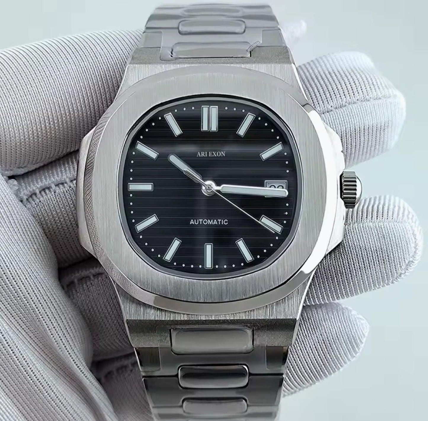 ARI EXON: timeless elegance stainless steel mechanical watch