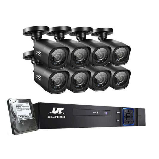 NNEDSZ - CCTV Camera Home Security System 8CH DVR 1080P 1TB Hard Drive Outdoor-0
