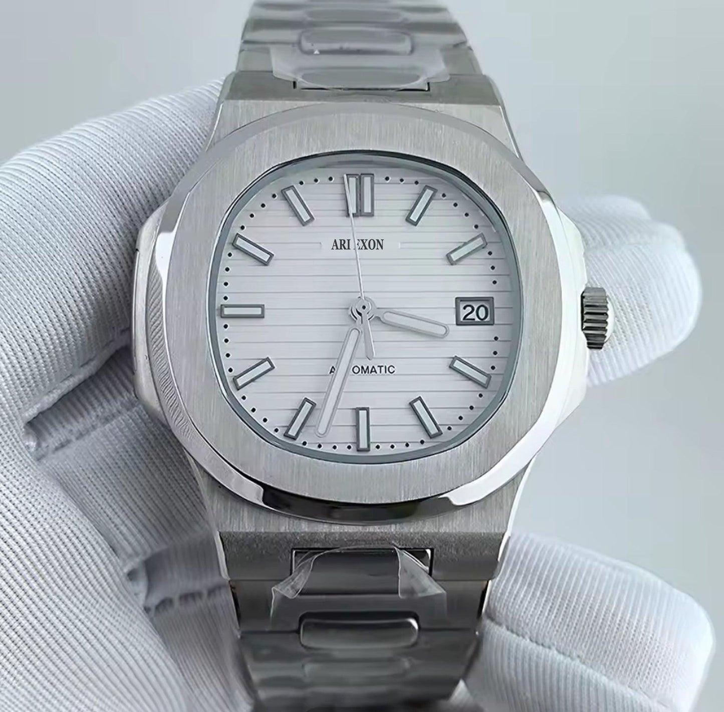 ARI EXON: timeless elegance stainless steel mechanical watch