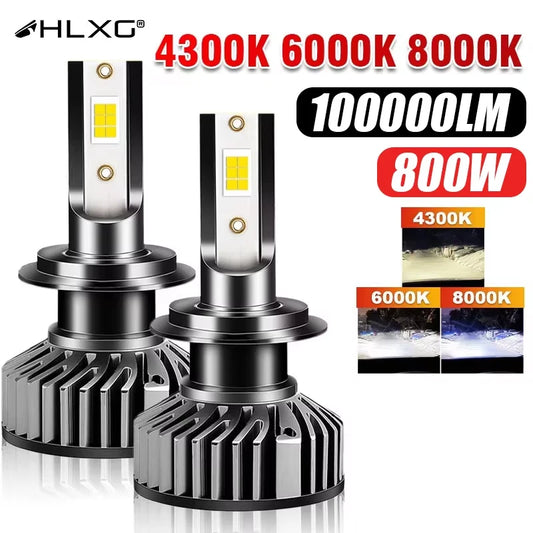 Car Headlight 100000LM 6000K 8000K Lamp H1 9005 HB3 9006 HB4 H8 H9 H11 Fog Light