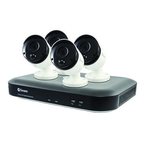 NNEKG 4 Channel DVR with 4 x 4K Ultra HD Heat & Motion Detection Security Cameras System (SWDVK 455804)-0