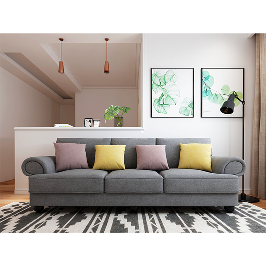 NNEDSZ The Cloud Nine 3-Seater Sofa Slate Grey-0